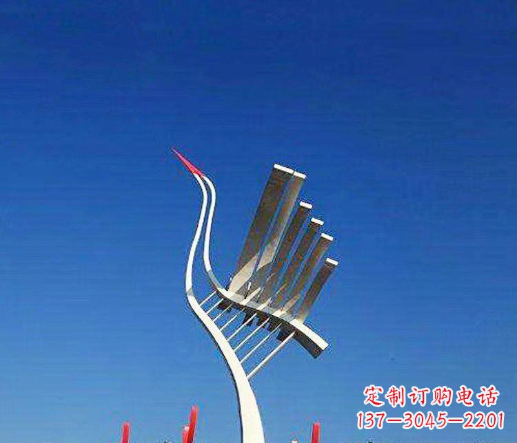 运城丹顶鹤景观雕塑,完美定制
