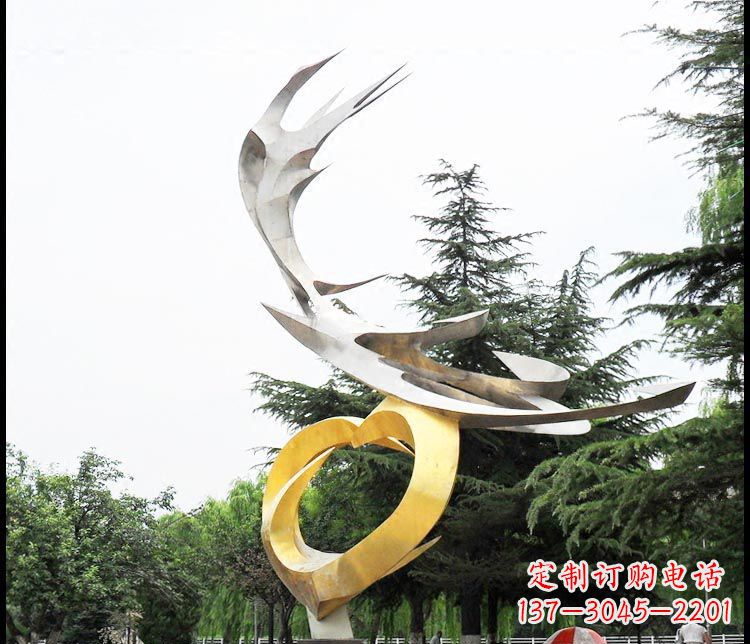 运城典雅凤凰抽象雕塑