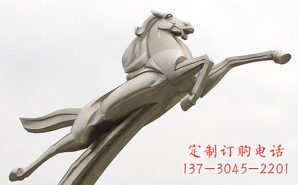 运城精美不锈钢一马当先雕塑