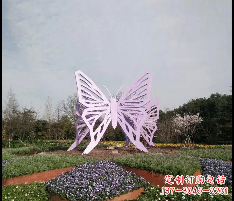 运城中领雕塑厂家精美不锈钢蝴蝶雕塑
