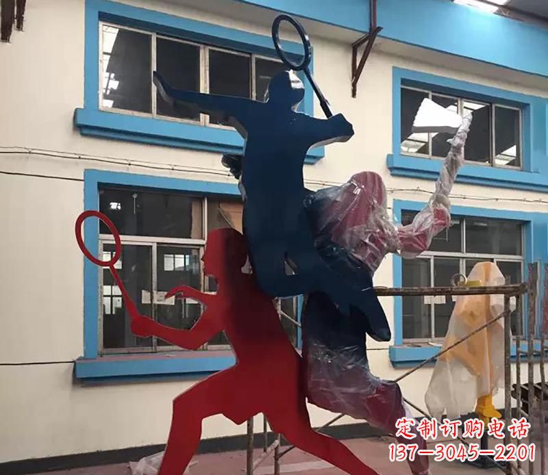 运城2英寸不锈钢羽毛球雕塑