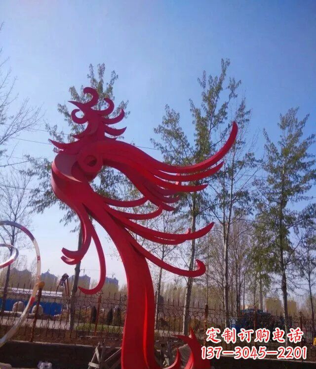 运城中领雕塑凤凰大型抽象雕塑
