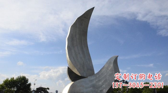 运城领雕塑带来的和平鸽雕塑