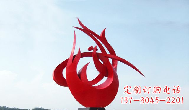 运城艺术引领,荣耀之羽——中国领雕塑制作不锈钢大型凤凰雕塑