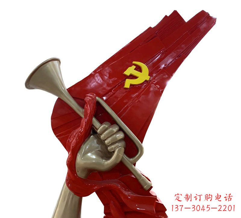 运城优质不锈钢党旗雕塑