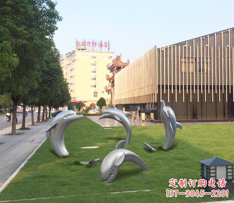 运城艺术雕塑“海豚”摆件