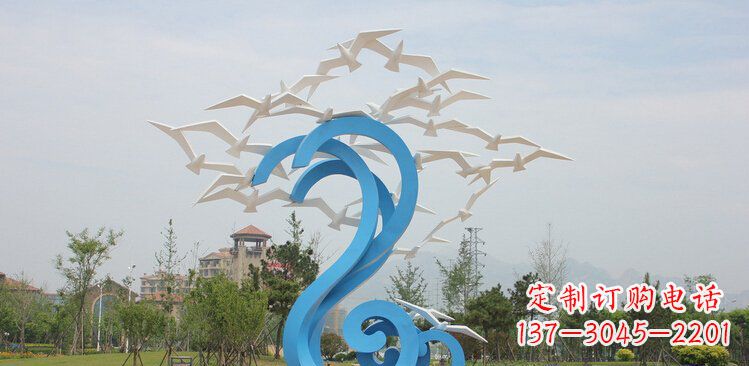 运城精美的不锈钢鸽子雕塑