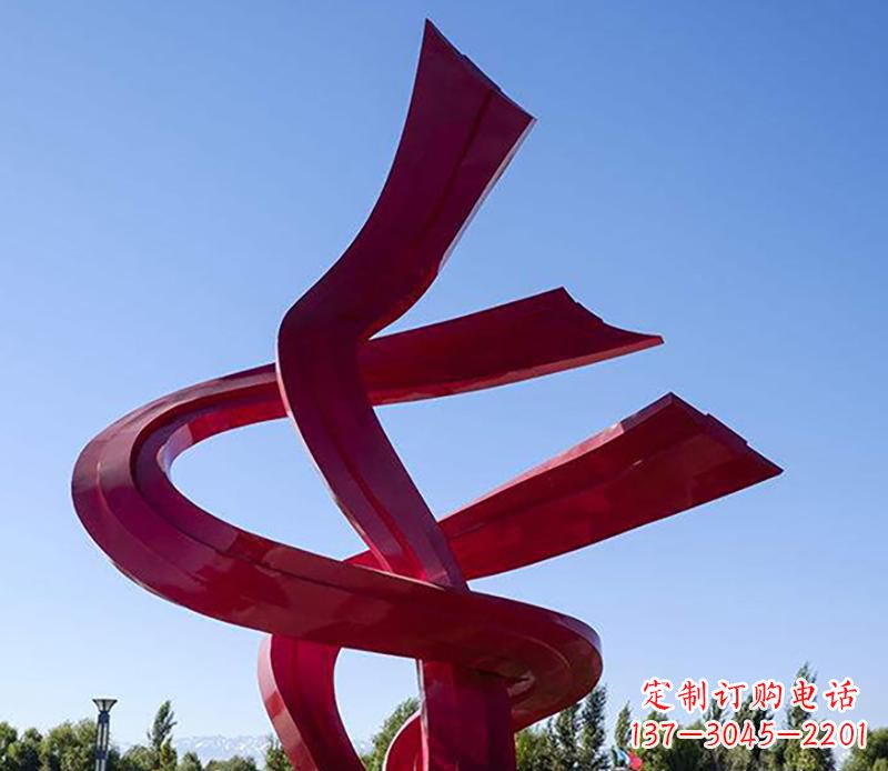 运城不锈钢飘带景观雕塑