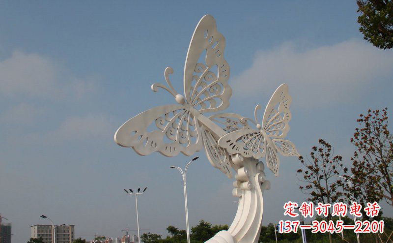 运城完美的蝴蝶不锈钢雕塑