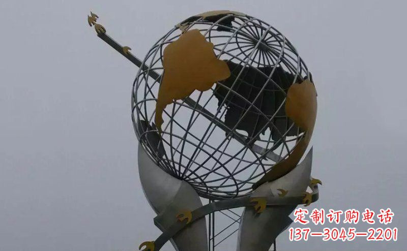 运城不锈钢大地手托雕塑
