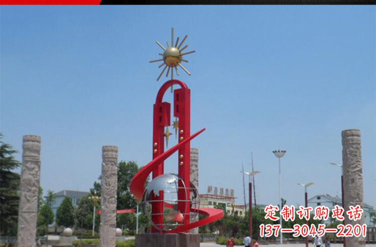 运城精美不锈钢太阳花雕塑