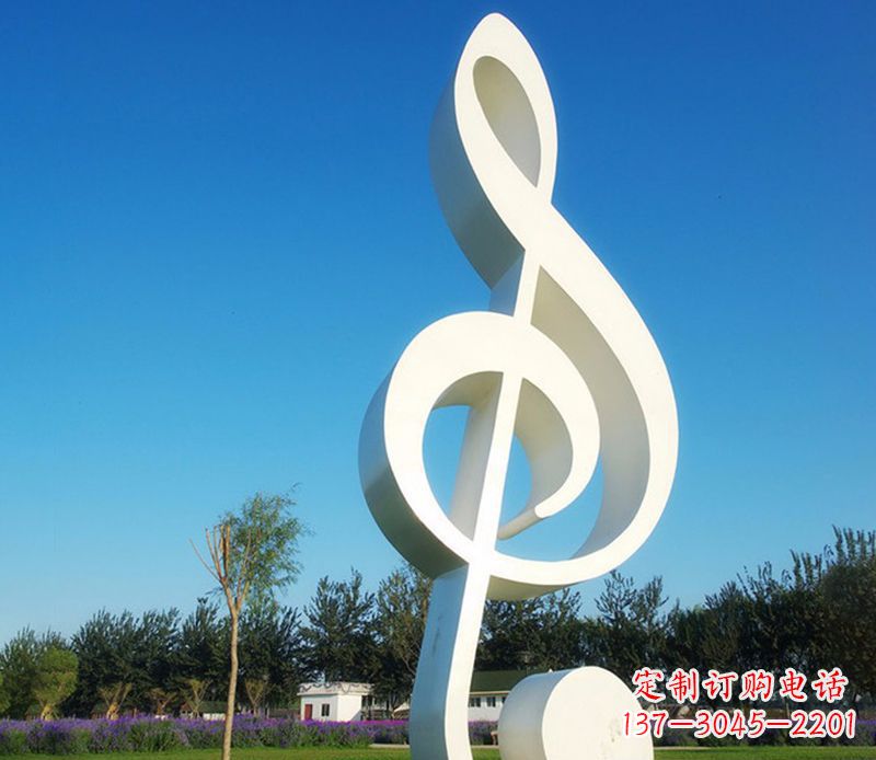 运城不锈钢音符雕塑,把音乐之美立起来