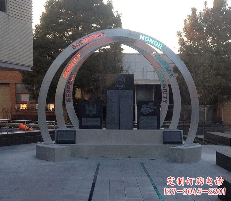 运城创意无限的不锈钢圆环雕塑