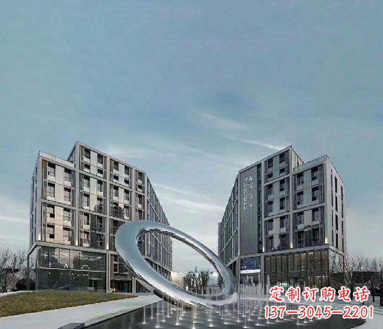 运城完美和谐的圆环景观雕塑