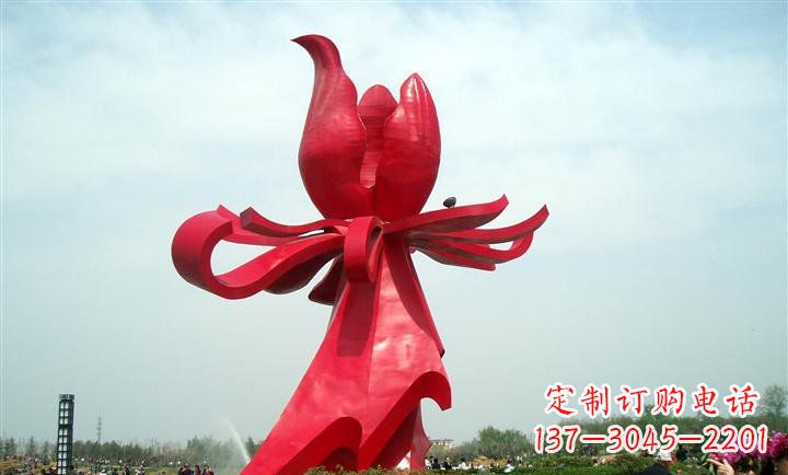 运城艺术精品--中领雕塑专业定制紫荆花雕塑