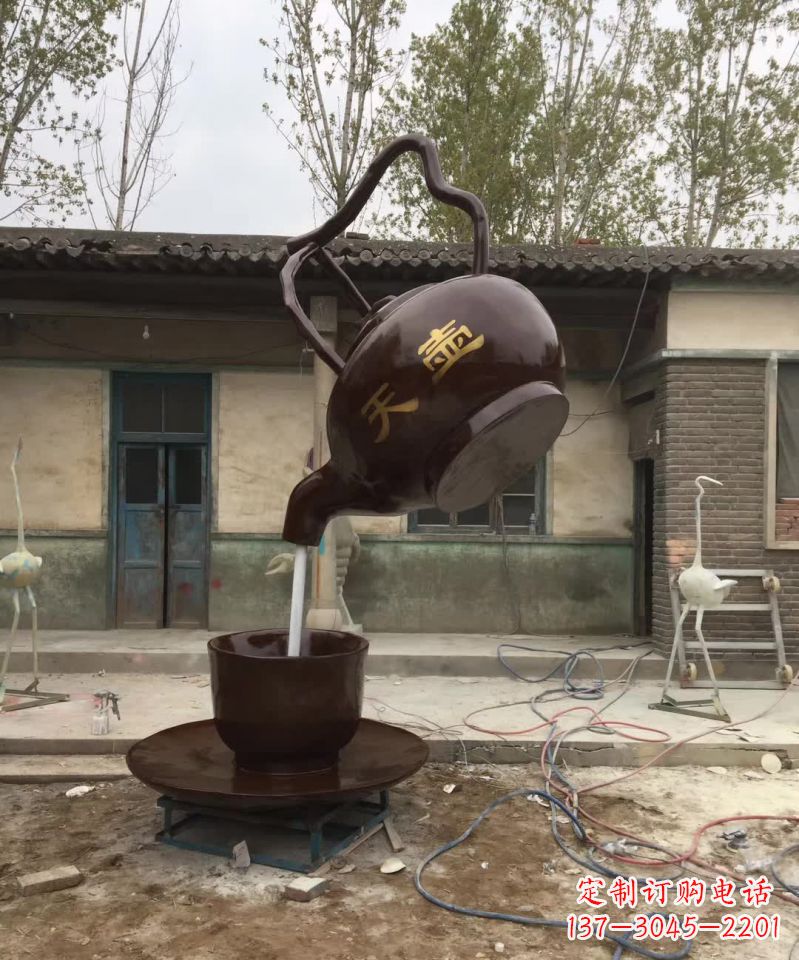 运城茶壶精美铜雕,为您打造经典景观雕塑