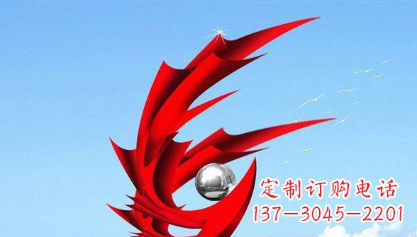 运城传统凤凰不锈钢雕塑，带来中国传统文化的神秘气息