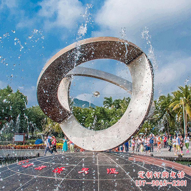 运城趣味非凡,体现尊贵,不锈钢喷泉雕塑
