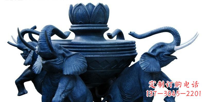 运城中领雕塑:艺术大象铜雕
