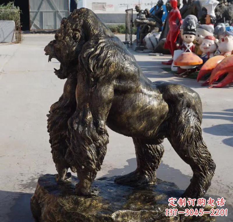 运城高贵大气的猩猩铜雕