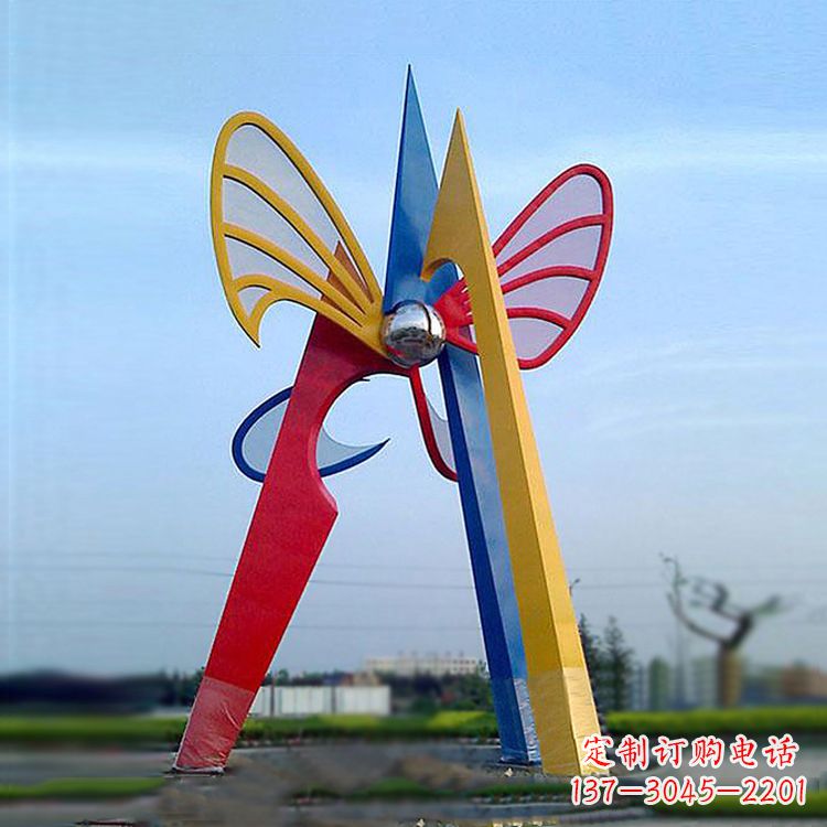 运城中领雕塑带您欣赏大型抽象蝴蝶雕塑