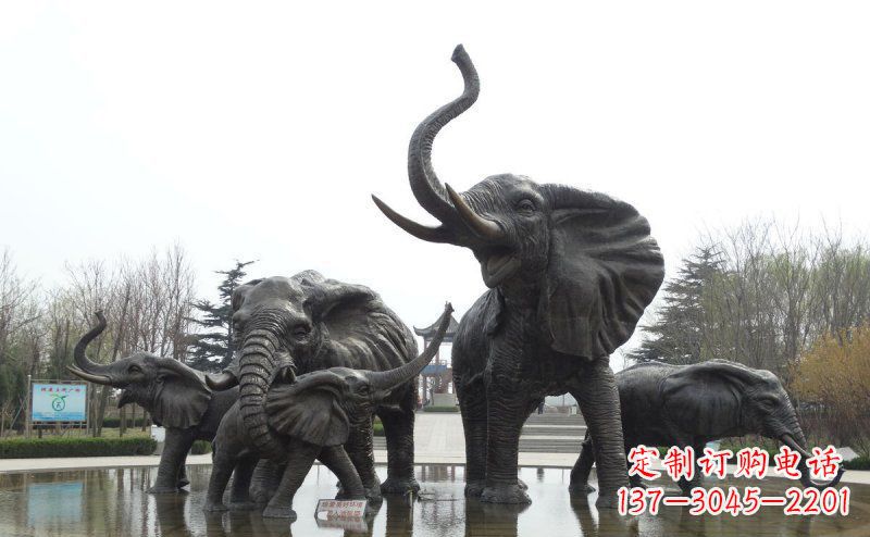 运城大象玻璃钢雕塑,艺术定制精品