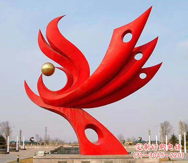 运城中领雕塑——高质量的凤凰不锈钢雕塑