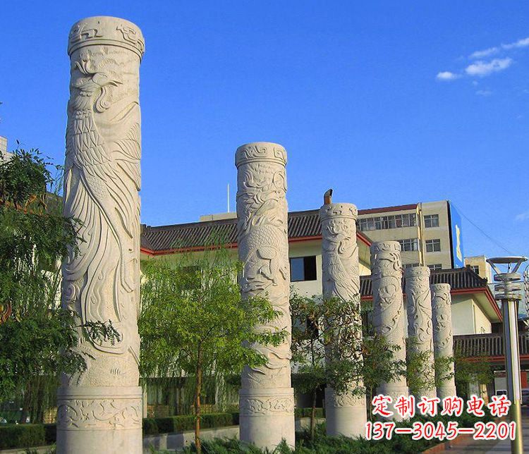 运城中领雕塑:凤凰石雕精美雕塑