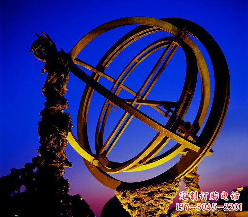 运城浑天仪雕塑——精准把握古代天文文化