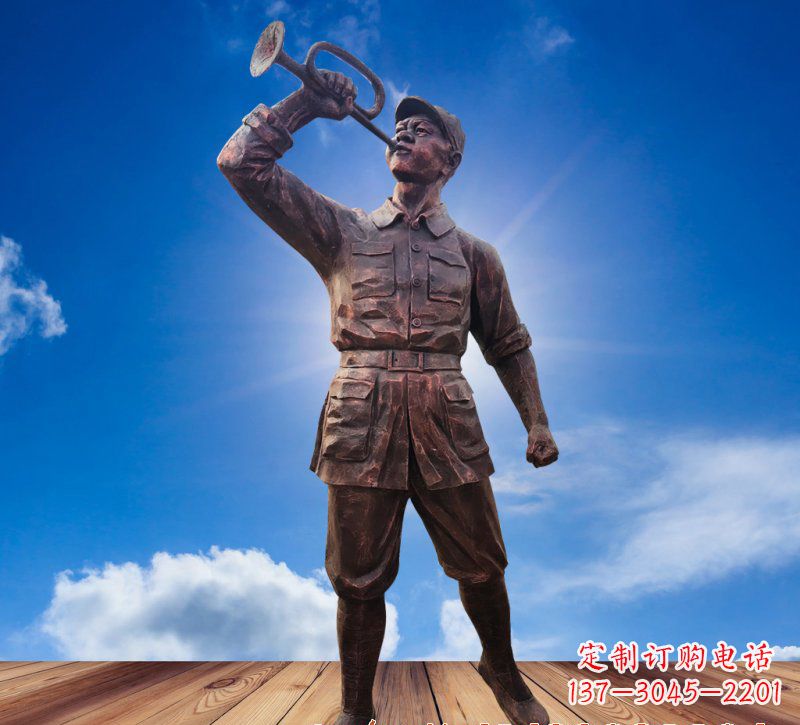 运城领雕塑:具有历史意义的红军铜雕