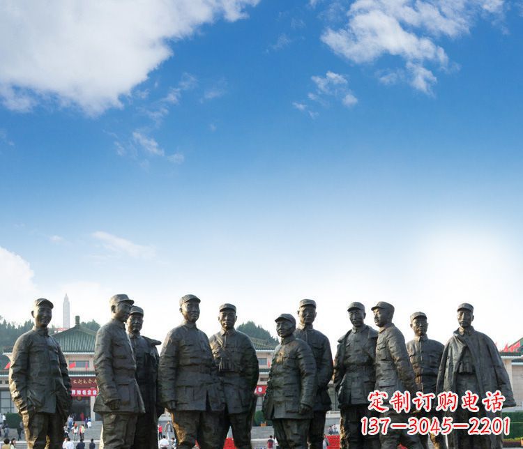 运城传承红军英雄,让时光永流传的红军人物石雕