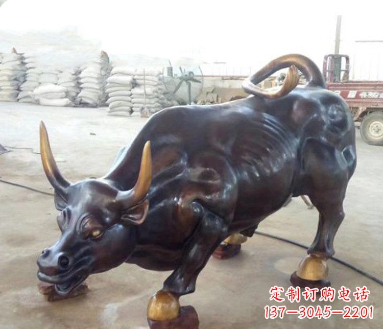 运城牛玻璃钢仿铜动物雕塑-把动物雕塑带入生活