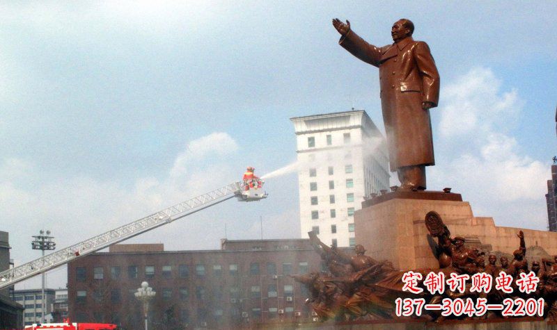 运城精致雕塑，极致致敬——毛主席景观铜雕