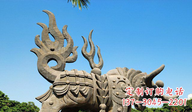 运城铜牛雕塑,精致美观的热带雕塑