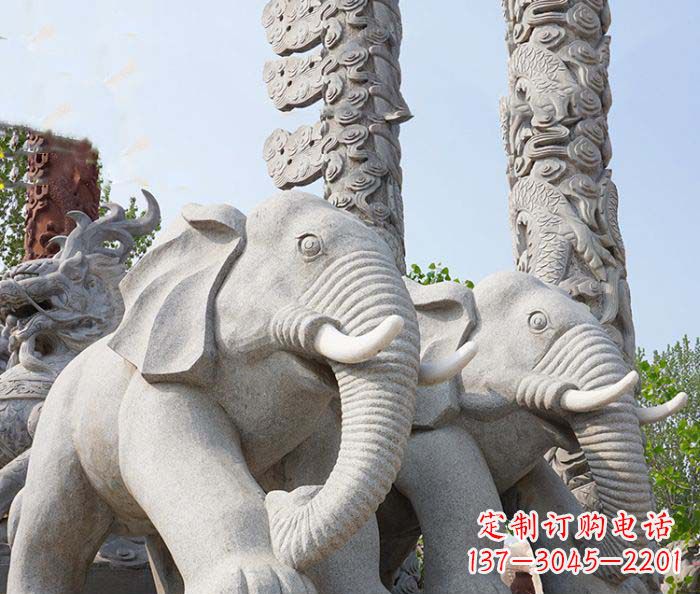 运城精美大象雕塑,点缀广场雅致之美