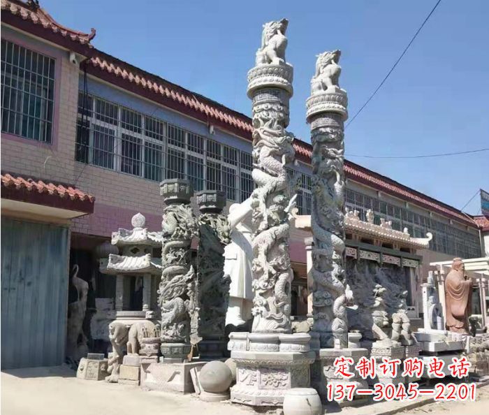 运城品质考究的大理石龙柱石雕