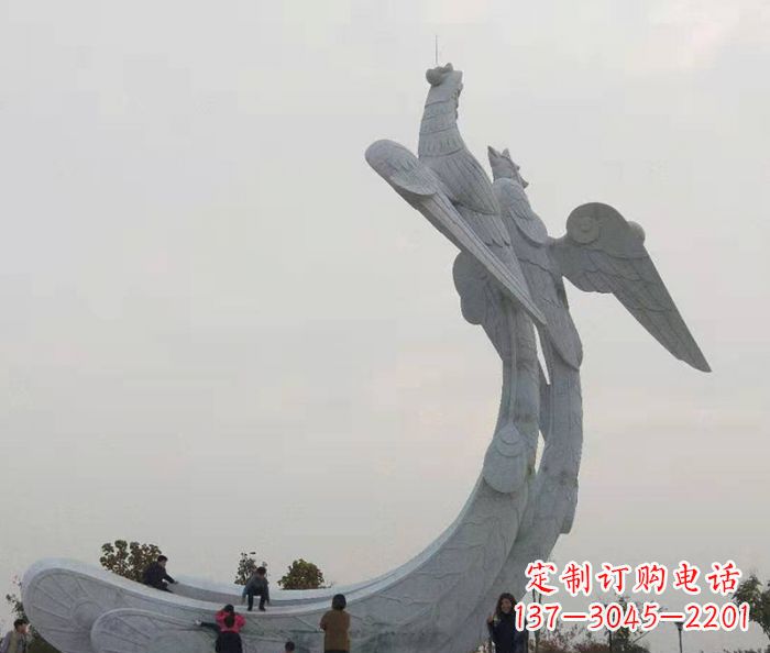 运城中领雕塑:凤凰石雕,精美瑰丽的艺术品