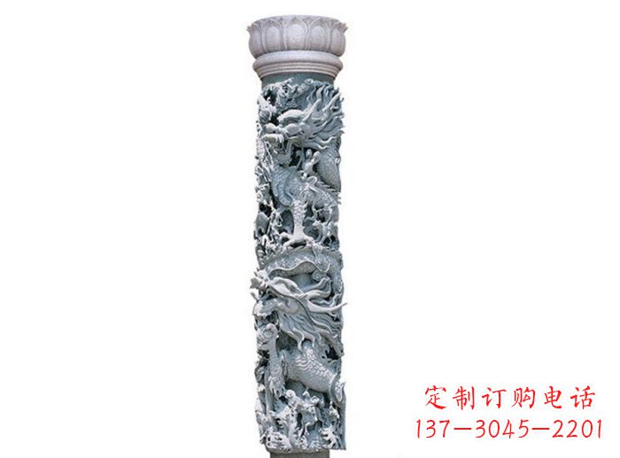 运城中国风龙柱石雕:传承传统文化