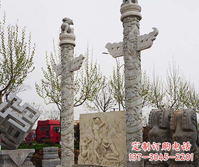 运城盘龙柱石雕华丽装点美丽家园
