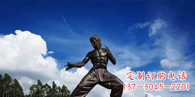 运城流派经典不朽:李小龙名人铜雕