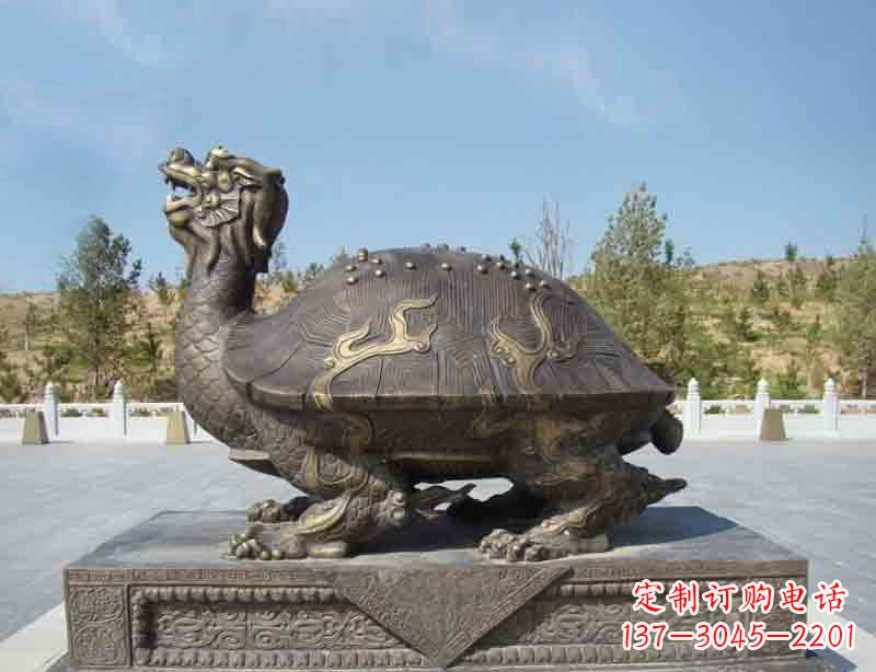 运城我们中领雕塑特制的精美广场青铜龙雕塑