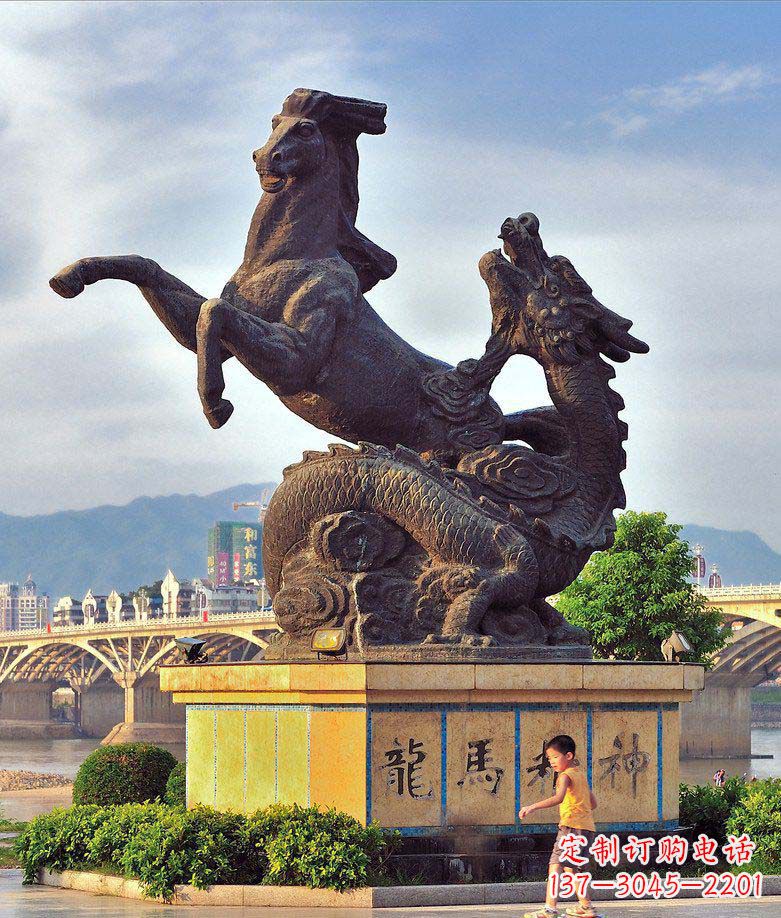 运城艺术般的动物铜雕,让您的广场龙马精神永存