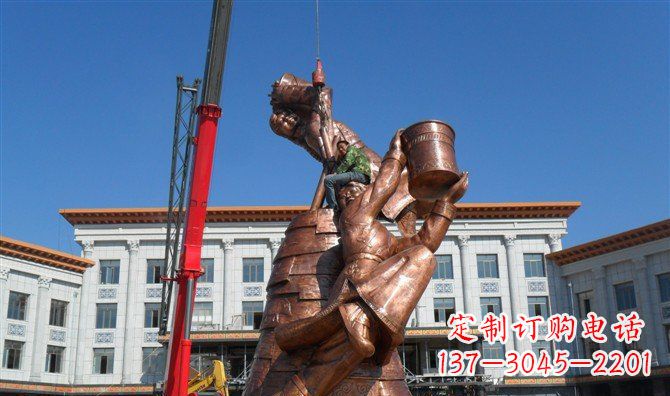 运城尊贵跳舞的美女铜雕