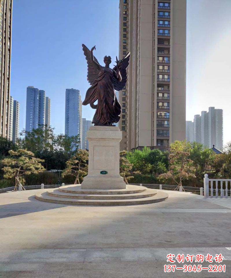 运城中领雕塑:精致的女神铜雕
