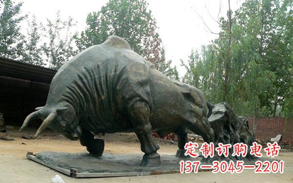 运城新中国拓荒牛铜雕,传承中国传统文化