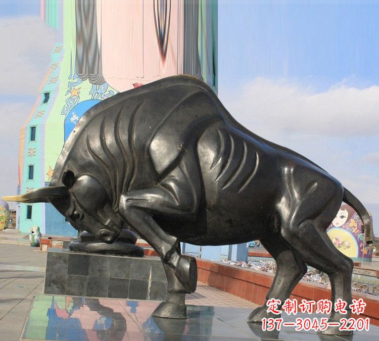 运城十二生肖牛铜雕,传承千年传统