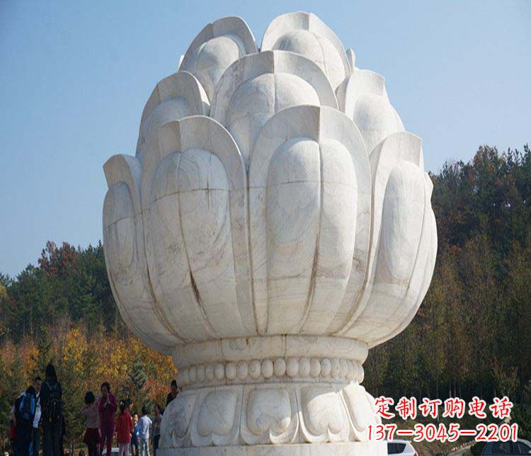 运城荷花雕塑,引领广场石雕时尚