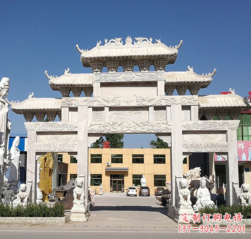 运城广场石雕牌坊:品质卓越的牌坊雕塑