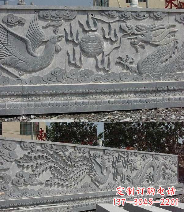 运城精美石浮雕影壁雕塑