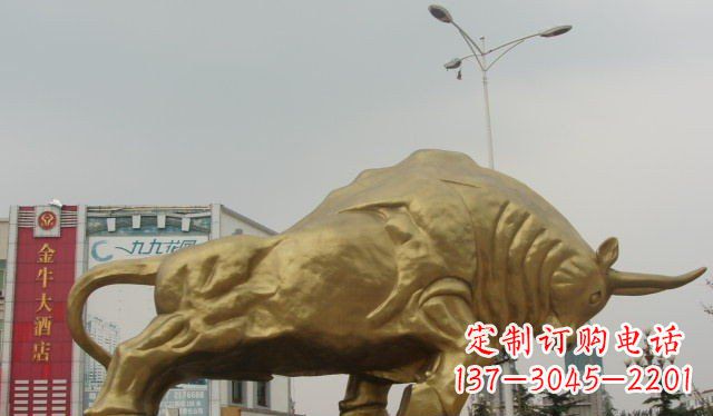 运城拓荒牛铜雕塑-充满历史气息的精美雕塑